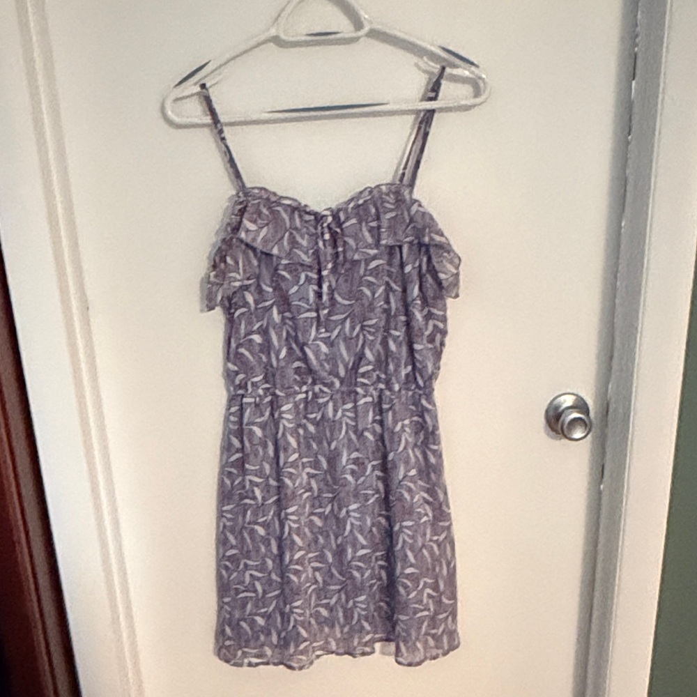 Mossimo Supply Co. Blue and Orange Floral Dress